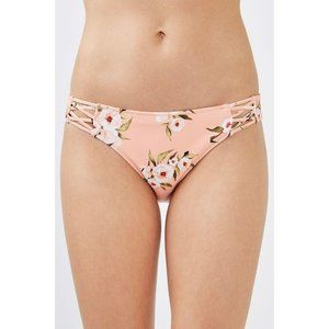 Topshop Posie Pink Floral Print Bikini Bottoms sizes 10